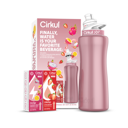 32oz. Rose Gold Stainless Steel Bottle Starter Kit - Fresh Pair