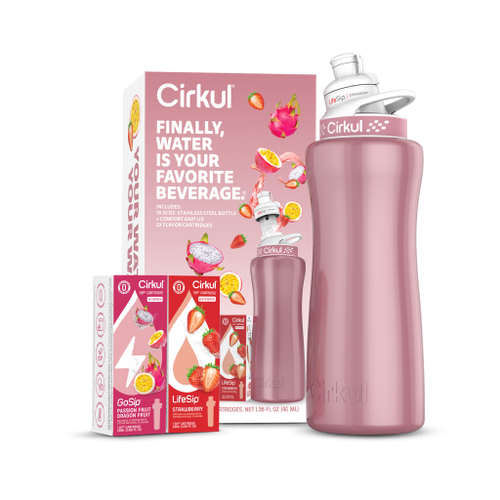 32oz. Rose Gold Stainless Steel Bottle Starter Kit - Fresh Pair